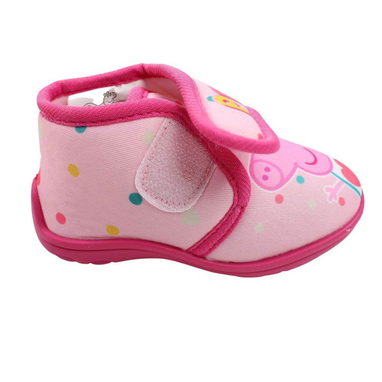 Picture of PP13860 GIRLS PEPPA PIG SLIPPER WITH VELCRO